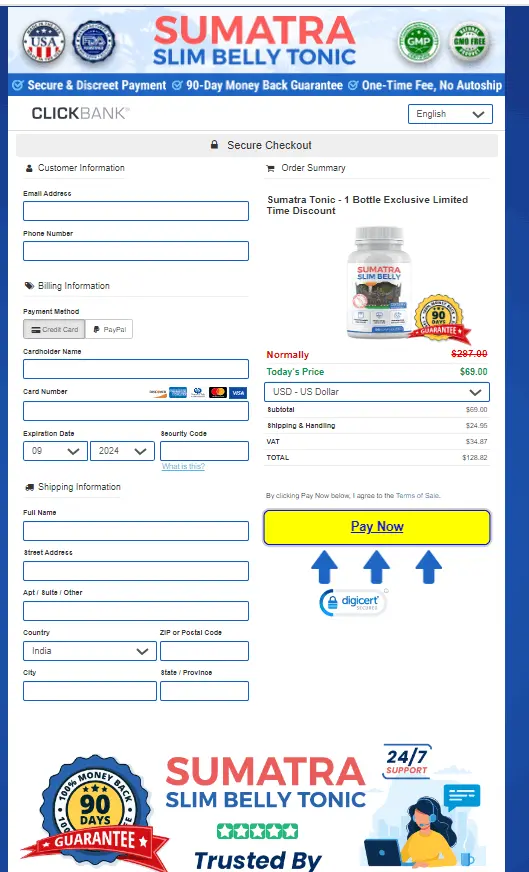 Sumatra Slim Belly Tonic Order Form